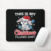Bunny Christmas Pajama Santa Rabbit Lover Mousepad (Mit Mouse)