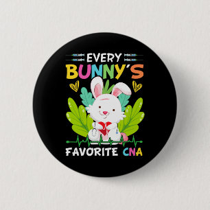 Bunny Cna Nurse Fun Ostertag Krankenhaus Medizin W Button