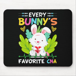 Bunny Cna Nurse Fun Ostertag Krankenhaus Medizin W Mousepad