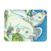 BUNNY & COLT ANGELN, WHIMSESTER EASTER MAGNET Klei (Horizontal)