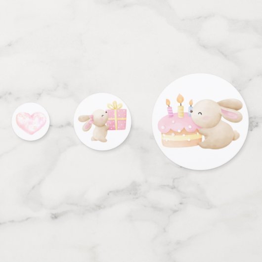 Bunny Confetti Konfetti (Vorderseiten)