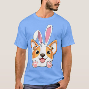 Bunny Corgi Osterkaninchen Oars Corgi Lover Egg Hu T-Shirt