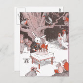 Bunny Cuts Birthday Cake Postkarte (Vorne/Hinten)