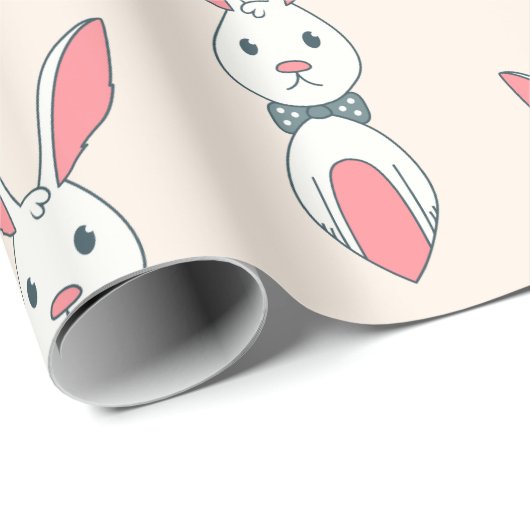 Bunny Design Geschenkpapier (Rolleneckpunkt)