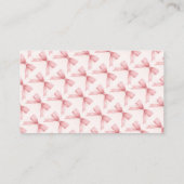 Bunny Diaper Raffle Card Begleitkarte (Rückseite)