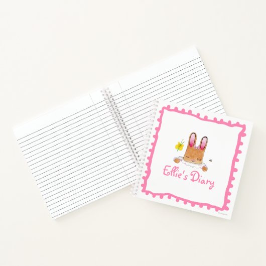Bunny Diary 8.5" x 8.5" SpiralNotebook Notizblock (Innenseite)