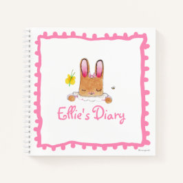 Bunny Diary 8.5" x 8.5" SpiralNotebook Notizblock