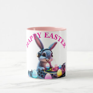 Bunny DJ Ostereier Turntable Rosa Tasse