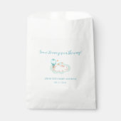 Bunny Dreams Blue Babydusche Geschenktütchen (Vorderseite)