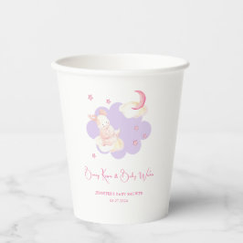 Bunny Dreams Lila Baby Dusche Pappbecher