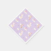 Bunny Dreams Lila Baby Dusche Serviette (Ecke)