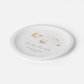 Bunny Dreams Neutral Baby Dusche Pappteller (Schrägansicht)