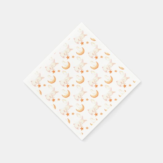 Bunny Dreams Neutral Baby Dusche Serviette (Ecke)