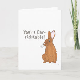 Bunny Ear resistable Card Dankeskarte