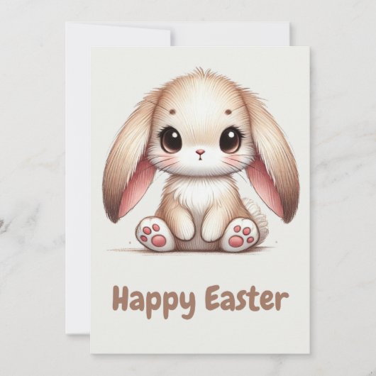 Bunny Eared Wonder Feiertagskarte (Vorderseite)