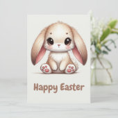 Bunny Eared Wonder Feiertagskarte (Stehend Vorderseite)