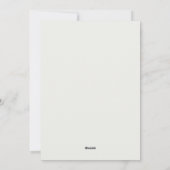 Bunny Eared Wonder Feiertagskarte (Rückseite)