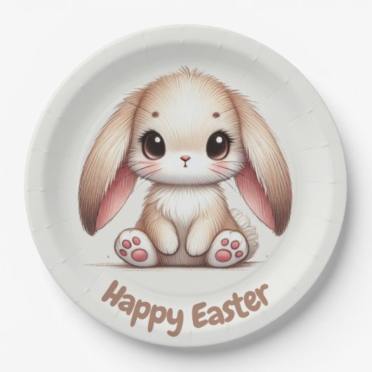 Bunny Eared Wonder Pappteller (Vorderseite)