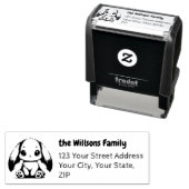 Bunny Eared Wonder Rücksendeadresse Permastempel (Beispiel)