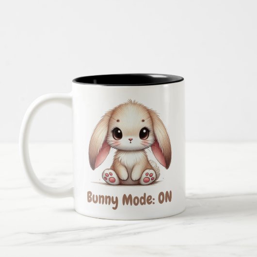 Bunny Eared Wonder Zweifarbige Tasse (Links)