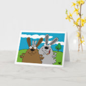 Bunny Ears Card Karte (Gelbe Blume)