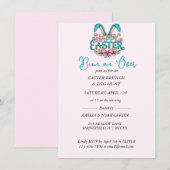 Bunny Ears Easter BRUNCH & HUNT Einladung (Vorne/Hinten)