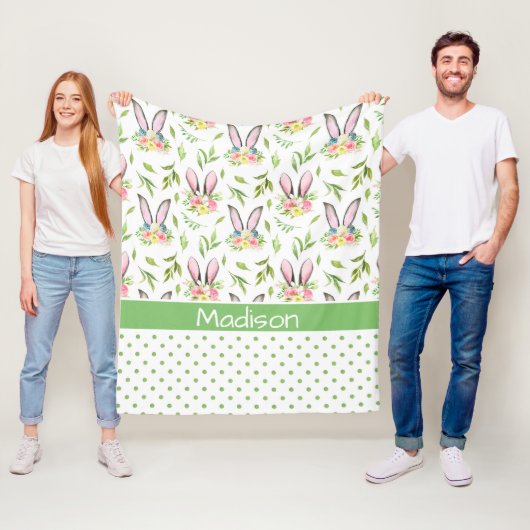 Bunny Ears & Eggs Fleecedecke (Beispiel)