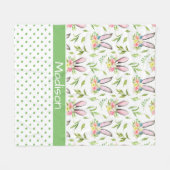 Bunny Ears & Eggs Fleecedecke (Vorderseite (Horizontal))