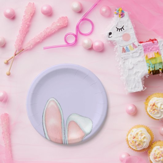 Bunny Ears Lavender Pappteller (Party)