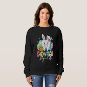Bunny Ears Rabbit Niedlich Tooth Dental Squad Happ Sweatshirt (Vorne ganz)