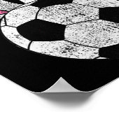 Bunny Ears Soccer Happy Oaster Boys Girls Poster (Ecke)