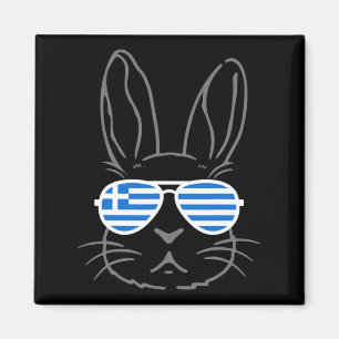 Bunny Ears Sungles Funny Oster 2025 Griechenland F Magnet