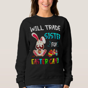 Bunny Eat Chocolate Eggs wird Handelsregister für Sweatshirt