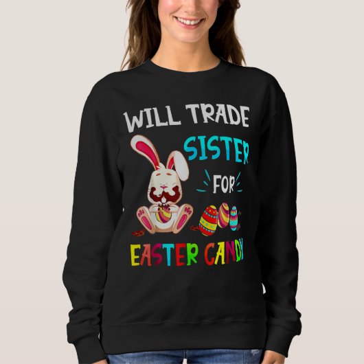 Bunny Eat Chocolate Eggs wird Handelsregister für Sweatshirt (Vorderseite)