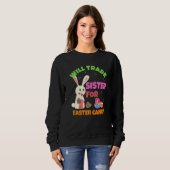 Bunny Eat Chocolate Eggs wird Handelsregister für Sweatshirt (Vorne ganz)
