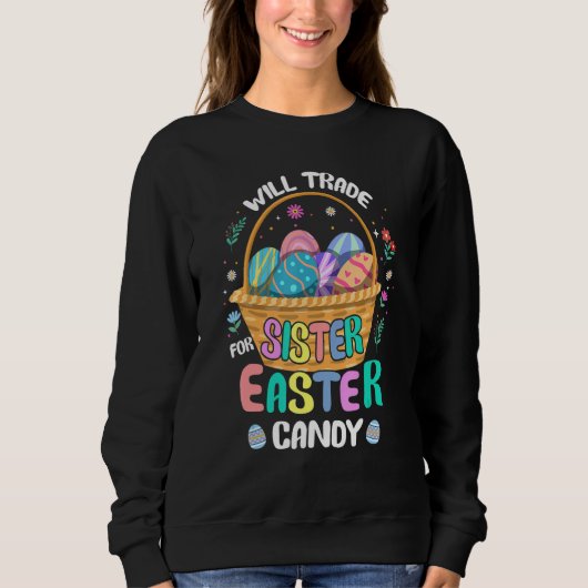 Bunny Eat Chocolate Eggs wird Handelsregister für  Sweatshirt (Vorderseite)