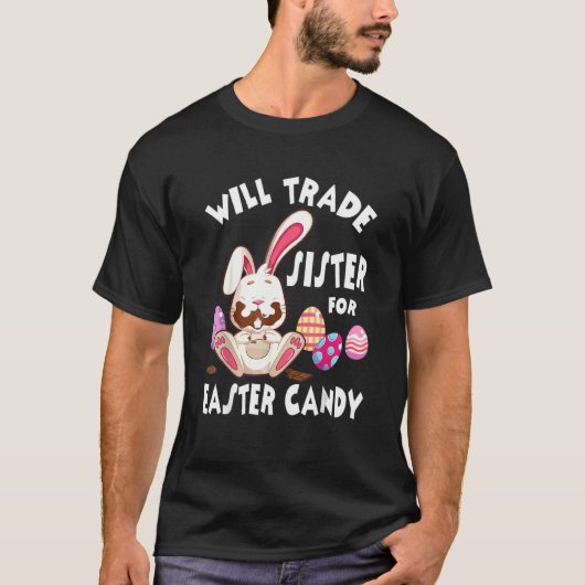 Bunny Eat Chocolate Eggs wird Handelsregister für T-Shirt (Vorderseite)