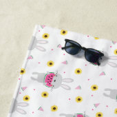 Bunny Eating Watermelon Strandtuch (Beispiel)