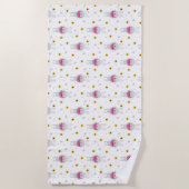 Bunny Eating Watermelon Strandtuch (Vorderseite)