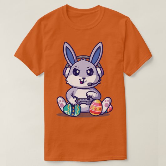 Bunny Egg Funny Bunny Bunny Boy spielen Video Game T-Shirt (Design vorne)