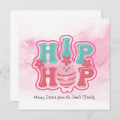 Bunny Egg Hunt Hip Hop Happy Oaster Wasserfarbe (Vorne/Hinten)