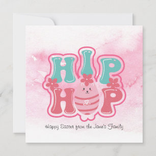 Bunny Egg Hunt Hip Hop Happy Oaster Wasserfarbe