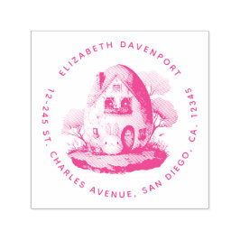 Bunny & Egg Shaped House Kawaii Adresse Permastempel