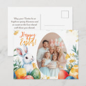 🐇 Bunny & Egg-stravaganza Feiertagspostkarte (Vorne/Hinten)