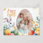 🐇 Bunny & Egg-stravaganza Feiertagspostkarte (Vorderseite)