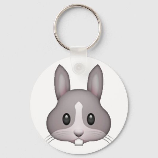 Bunny - Emoji Schlüsselanhänger (Vorderseite)