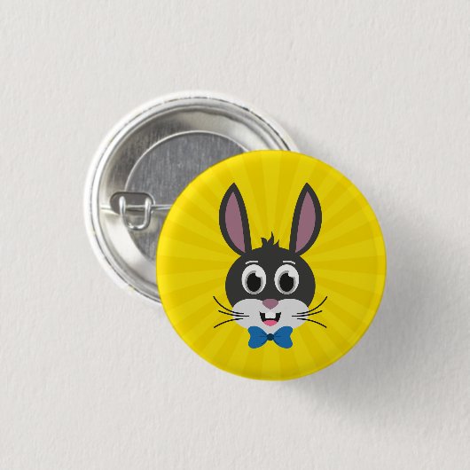 Bunny Face Boy-32886 Button (Vorne & Hinten)