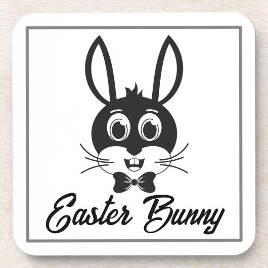 Bunny Face Boy-32886 Getränkeuntersetzer (Vorderseite)