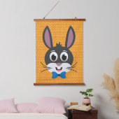 Bunny Face Boy-32886 Wandteppich Mit Holzrahmen (Schlafzimmer)