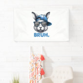 Bunny Face Bruh Meme Funny Sprichwort Bro Gruß Eas Banner (Insitu)